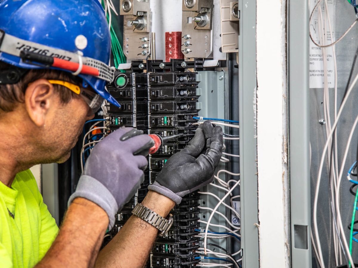 Commercial electrical work by a licensed NC electrician