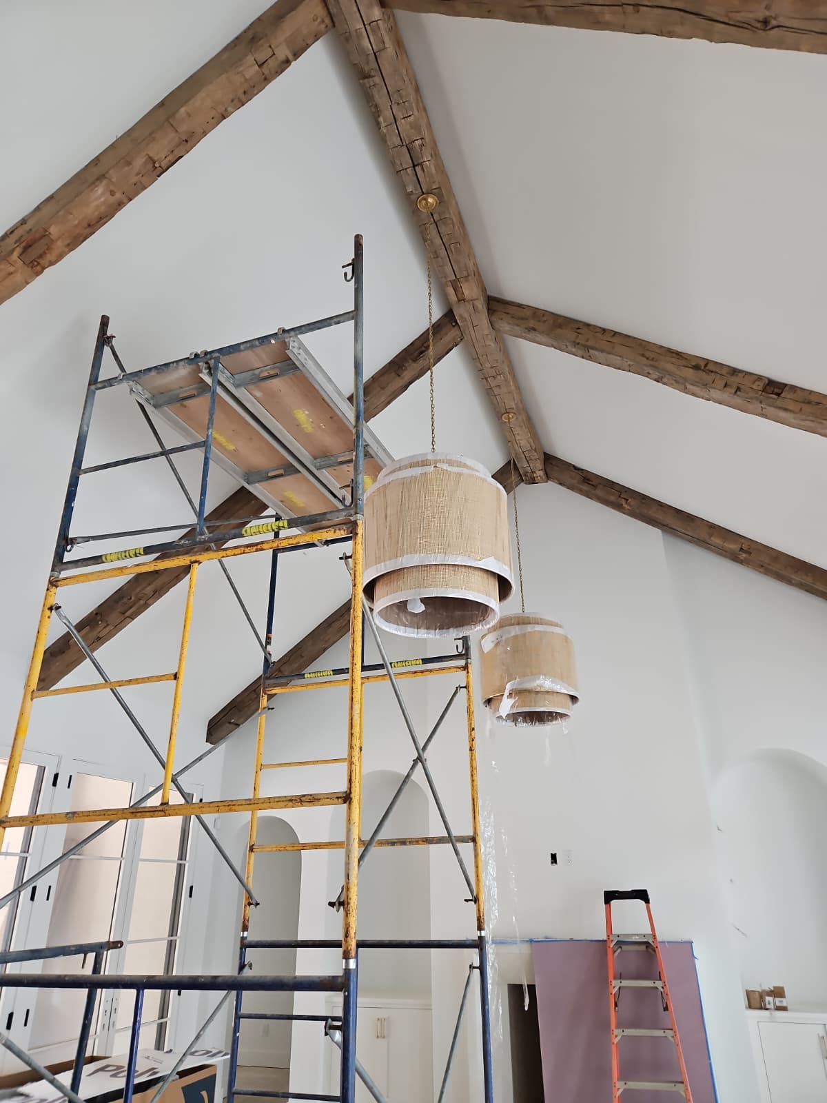 Luxury lighting design in a residential interior