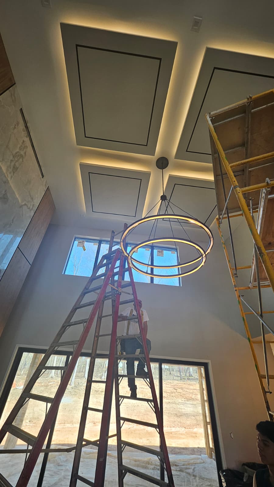 Finished electrical wiring in a custom home near Raleigh, NC